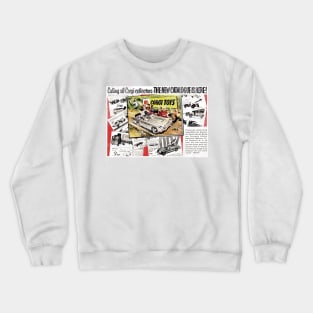 1966 corgi new die cast racing Crewneck Sweatshirt